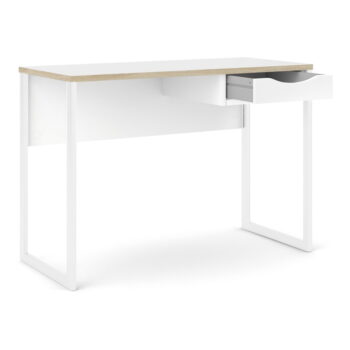 Biely pracovný stôl Tvilum Function Plus, 110 x 48 cm - Image 4