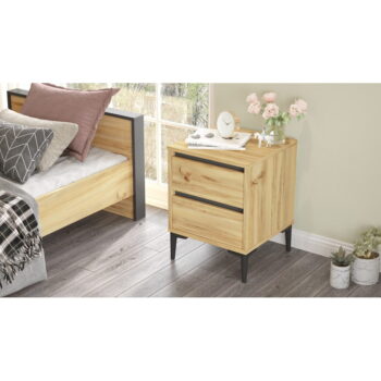 V prírodnej farbe nočný stolík Elegance – Kalune Design – Obrázok 2