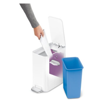 Pedálový oceľový odpadkový kôš 5 l – simplehuman - Image 8