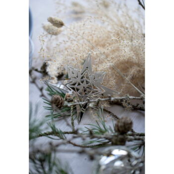 Závesná vianočná dekorácia v striebornej farbe Kähler Design Christmas Angel - Image 3