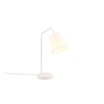 Biela stolová lampa s textilným tienidlom (výška 45 cm) Buddy – Trio - Image 4