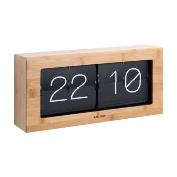 Drevené preklápajúce hodiny Karlsson Flip, 37 × 17,5 cm – Obrázok 2