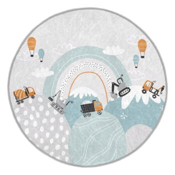 Prateľný detský koberec ø120 cm Snowy Hills – Mila Home