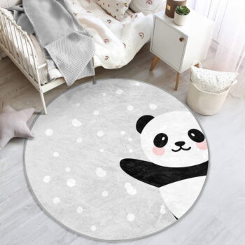 Svetlosivý detský koberec ø 120 cm Comfort – Mila Home - Image 2