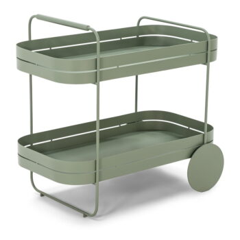 Kovový servírovací stolík na kolieskach 74x42 cm Gin & Trolley – Spinder Design - Image 2