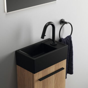 Matne čierne keramické umývadlo 37x21 cm i.Life S – Ideal Standard – Obrázok 4
