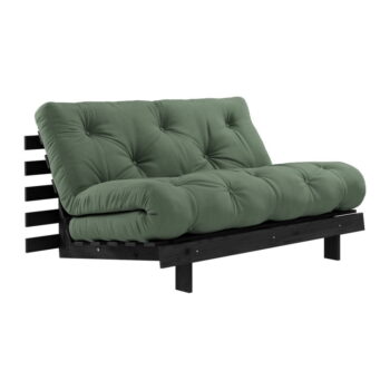 Zelená rozkladacia pohovka 140 cm Roots Black Night – Karup Design - Image 2