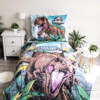 Detské bavlnené obliečky so svietiacim efektom Jerry Fabrics Jurský Svet, 140 x 200 cm – Obrázok 2