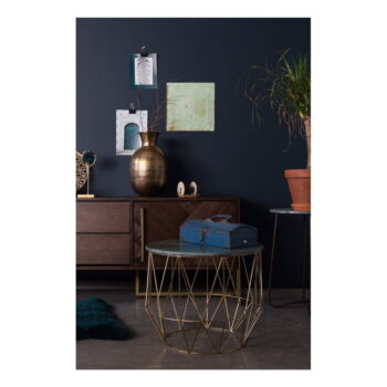 Odkladací stolík s mramorovou doskou Dutchbone, ⌀ 51 cm - Image 5