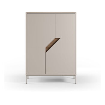 Komoda v dekore duba v krémovo-prírodnej farbe 85x120x40 cm Lilou – Marckeric
