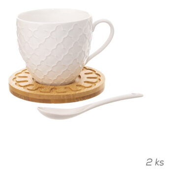 Porcelánové hrnčeky v súprave 2 ks 250 ml Whiteline - Orion - Image 2