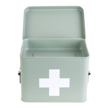 Mentolovozelená kovová lekárnička PT LIVING Medicine, šírka 21,5 cm – Obrázok 6