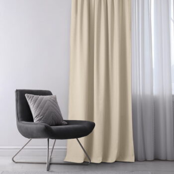 Krémový záves 140x245 cm Carmena - Homede – Obrázok 3