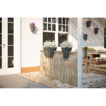 Závesný kvetináč na zábradlie z recyklovaného plastu 60 cm Capri – Artevasi - Image 5