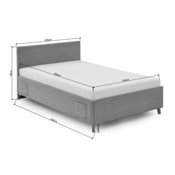 Modrá detská posteľ s úložným priestorom 140x200 cm Cool – Meise Möbel – Obrázok 9