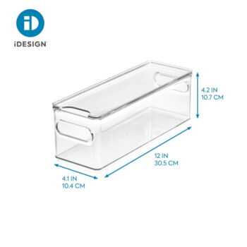 Transparentný úložný box s vekom iDesign The Home Edit, 31,1 x 10,8 cm – Obrázok 5