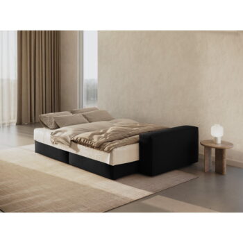 Čierna rozkladacia pohovka 247 cm Jodie – Micadoni Home - Image 7