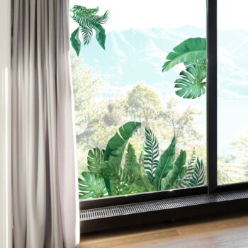 Samolepka na stenu 60x90 cm Tropical Leaves - Ambiance – Obrázok 7