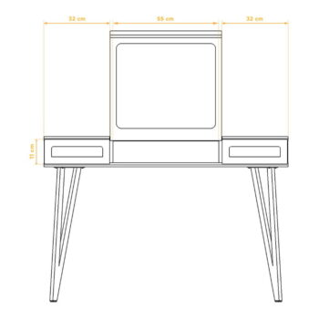 Toaletný stolík z bukového dreva 120x53 cm Golo - The Beds - Image 8