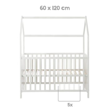 Biela postieľka 60x120 cm – Roba - Image 4