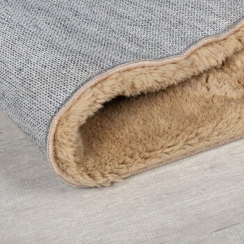 Hnedá syntetická kožušina 160x230 cm Faroe Wool Look Fur – Flair Rugs - Image 3
