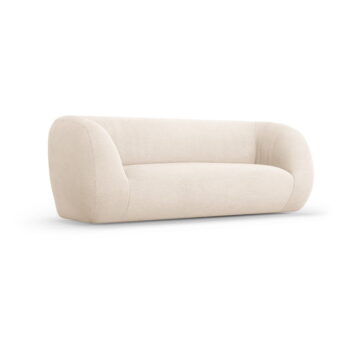 Krémová pohovka z textílie buklé 210 cm Essen – Cosmopolitan Design - Image 2