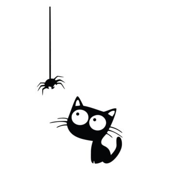 Samolepka Ambiance Cat And Spider – Obrázok 2