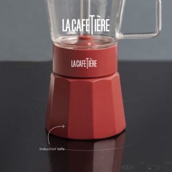 Červená moka kanvička z nerezovej ocele 0.29 l La Cafetiere Verona - Kitchen Craft – Obrázok 4