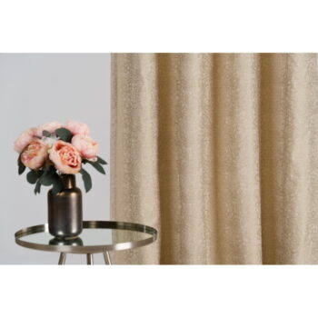 Béžový záves zo žakára 140x260 cm Marciano – Mendola Fabrics - Image 4