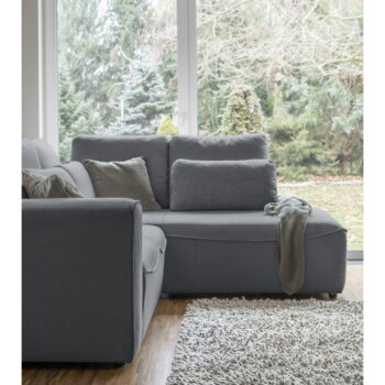 Sivá rozkladacia rohová pohovka (variabilná) Homely Tommy – Miuform – Obrázok 11
