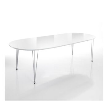 Rozkladací jedálenský stôl s bielou doskou 105x170 cm Elegant – Tomasucci – Obrázok 2