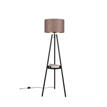 Čierna stojacia lampa s poličkou (výška  152 cm) Colette – Trio - Image 5