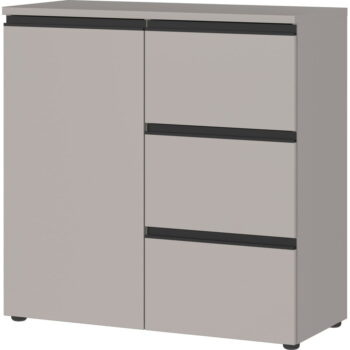 Sivá vysoká komoda 90x91 cm Bastia – Germania - Image 2