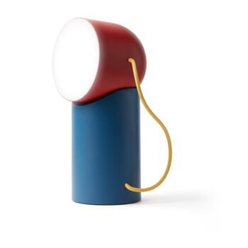 Červeno-modrá LED stolná lampa (výška 14 cm) Orbe – Lexon – Obrázok 9
