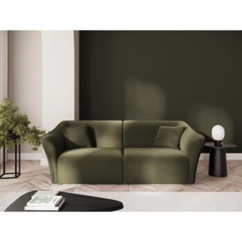 Zelená zamatová pohovka 206 cm Tokyo – Cosmopolitan Design – Obrázok 3
