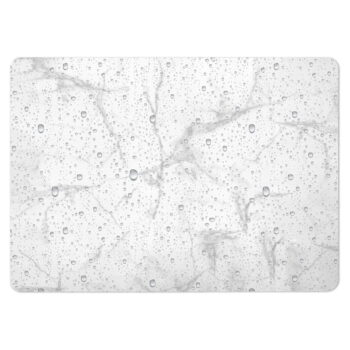 Bielo-sivá kúpeľňová predložka z kremeliny 50x70 cm Aqua – douceur d'intérieur