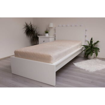 Krémovobiela napínacia plachta z mikroflanelu 180x200 cm Basic – Jerry Fabrics – Obrázok 2