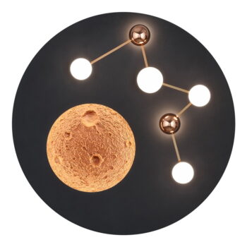 LED stropné svietidlo v čierno-bronzovej farbe ø 50 cm Zodiac – Trio - Image 4