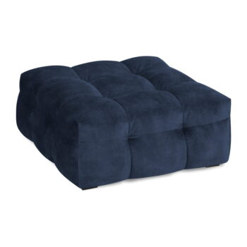 Modrý zamatový puf Windsor & Co Sofas Vesta - Image 3