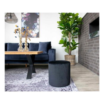 Čierny puf House Nordic Ejby, ø 34 cm - Image 3