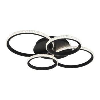 Čierne LED stropné svietidlo 49.5x65.5 cm Cires – Trio - Image 2