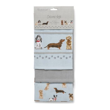 Utierky a chňapka v súprave 4 ks Curious Dogs – Cooksmart ® - Image 5
