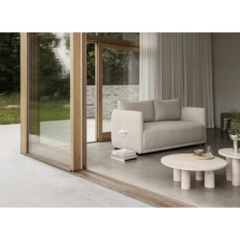 Béžový kamenný okrúhly konferenčný stolík ø 75 cm Volos – Blomus - Image 5