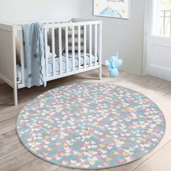 Svetlosivý detský koberec ø 100 cm Comfort – Mila Home - Image 6