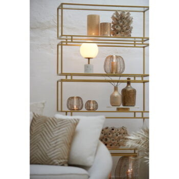 Biela stolová lampa (výška 35 cm) Medina - Light & Living – Obrázok 3