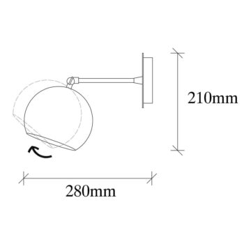 Nástenné svietidlo v bronzovej farbe ø 15 cm Sivani – Opviq lights - Image 5