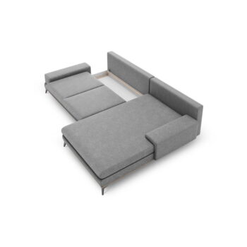 Sivá rozkladacia rohová pohovka Windsor & Co Sofas Planet, pravý roh - Image 3