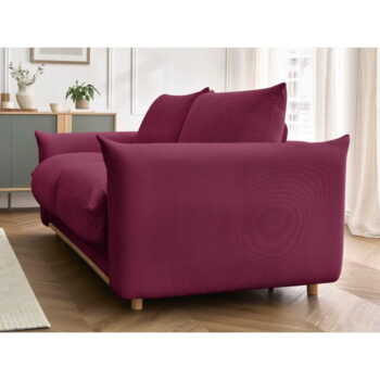 Vínová rozkladacia pohovka 214 cm Ernest – Bobochic Paris - Image 3
