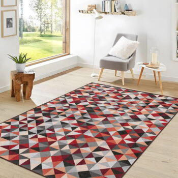 Červeno-sivý prateľný behúň 80x200 cm Ignite – Mila Home - Image 3