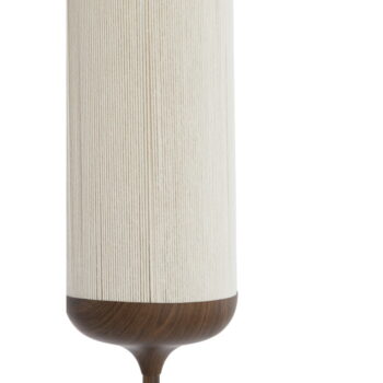 Tmavohnedá stojacia lampa s textilným tienidlom (výška  159 cm) Dania – Light & Living - Image 4